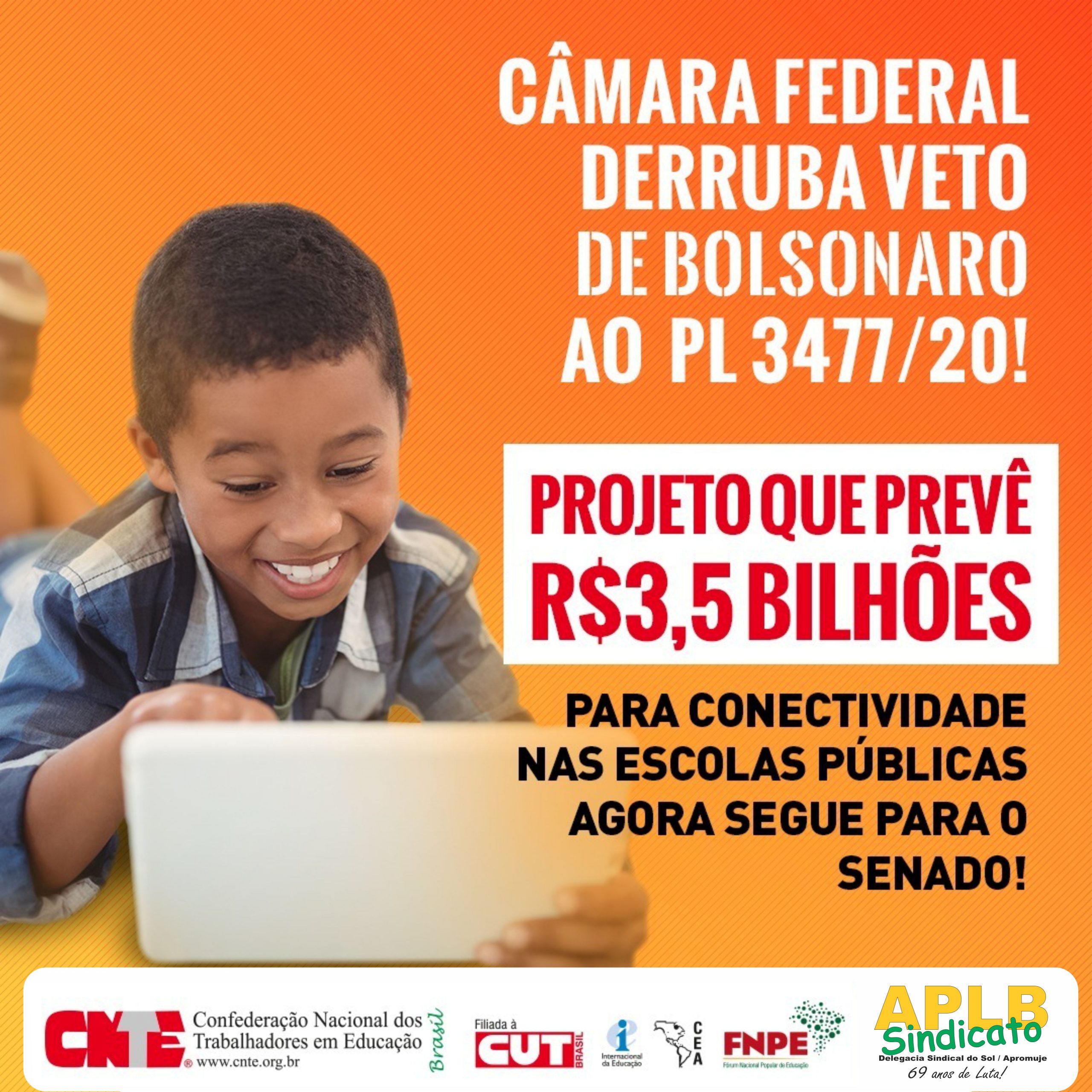 Congresso derruba veto de Bolsonaro ao projeto de lei que leva conectividade para escolas públicas – PL 3477