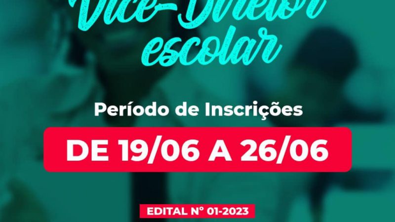 FICHA DE INSCRIÇÃO: Processo Seletivo para diretores e vice-diretores escolares. PROFESSOR/A, SE INSCREVA!