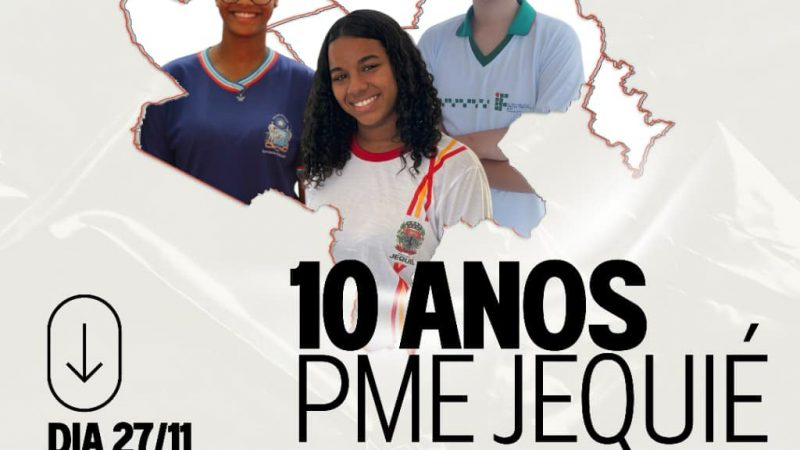 Vem aí a IV Audiência Pública do Plano Municipal de Educação, com o tema “10 anos do PME de Jequié: conquistas e desafios”. PARTICIPE!