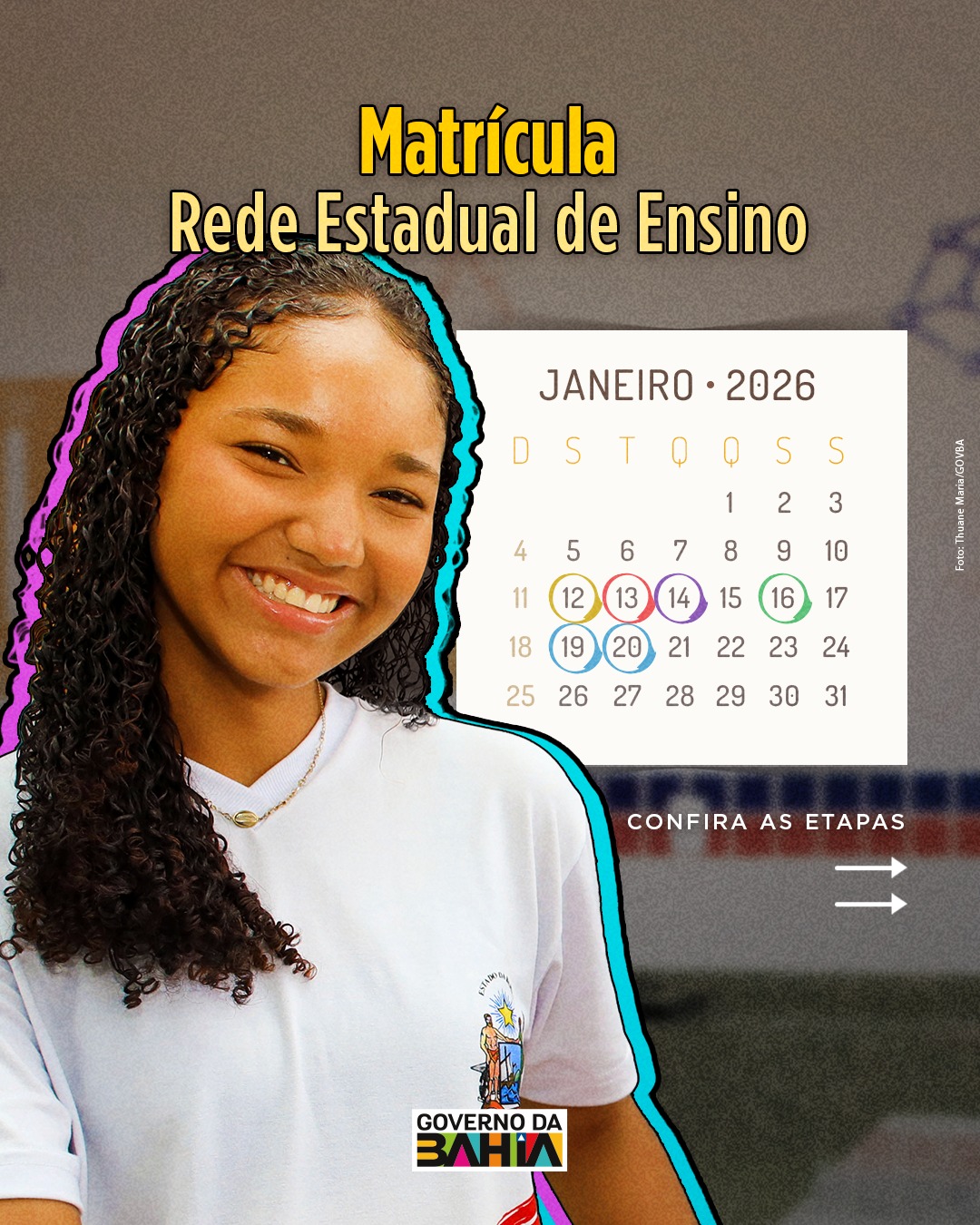 A matrícula da rede estadual da Bahia já começou e é o momento de organizar o próximo passo da vida escolar! 