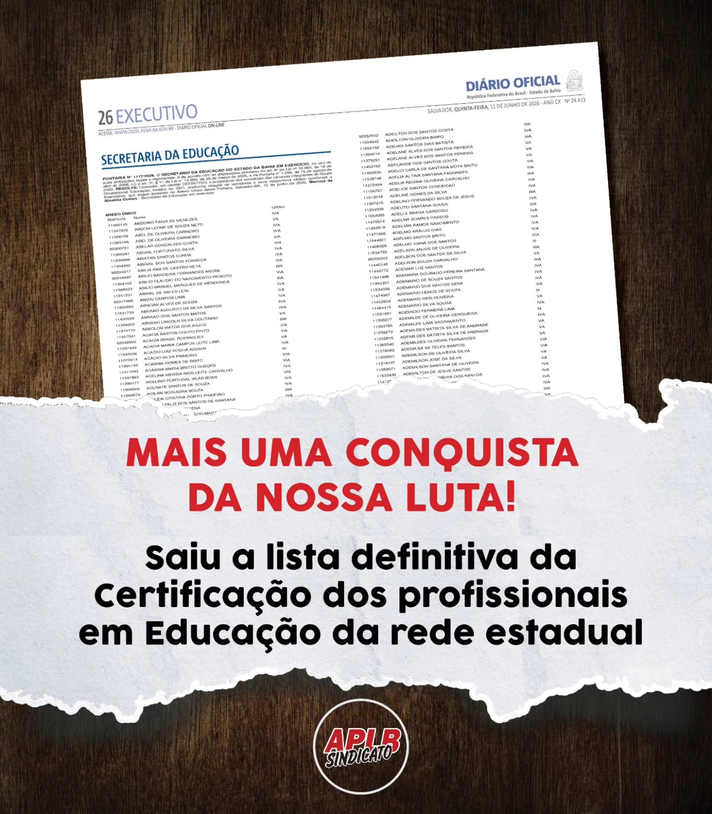 Atenção Rede Estadual: publicada lista definitiva da Certificação