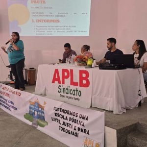 APLB-SINDICATO AVALIA O PRIMEIRO SEMESTRE DE 2026 EM ASSEMBLEIA DOS PROFESSORES MUNICIPAIS DE JEQUIÉ.