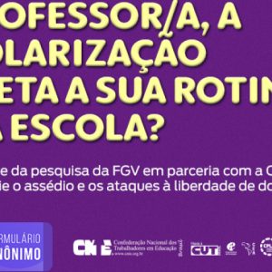 Pesquisa investiga como a polarização afeta o dia a dia de professores/as