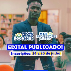 Publicado edital da Prova Nacional Docente/2025