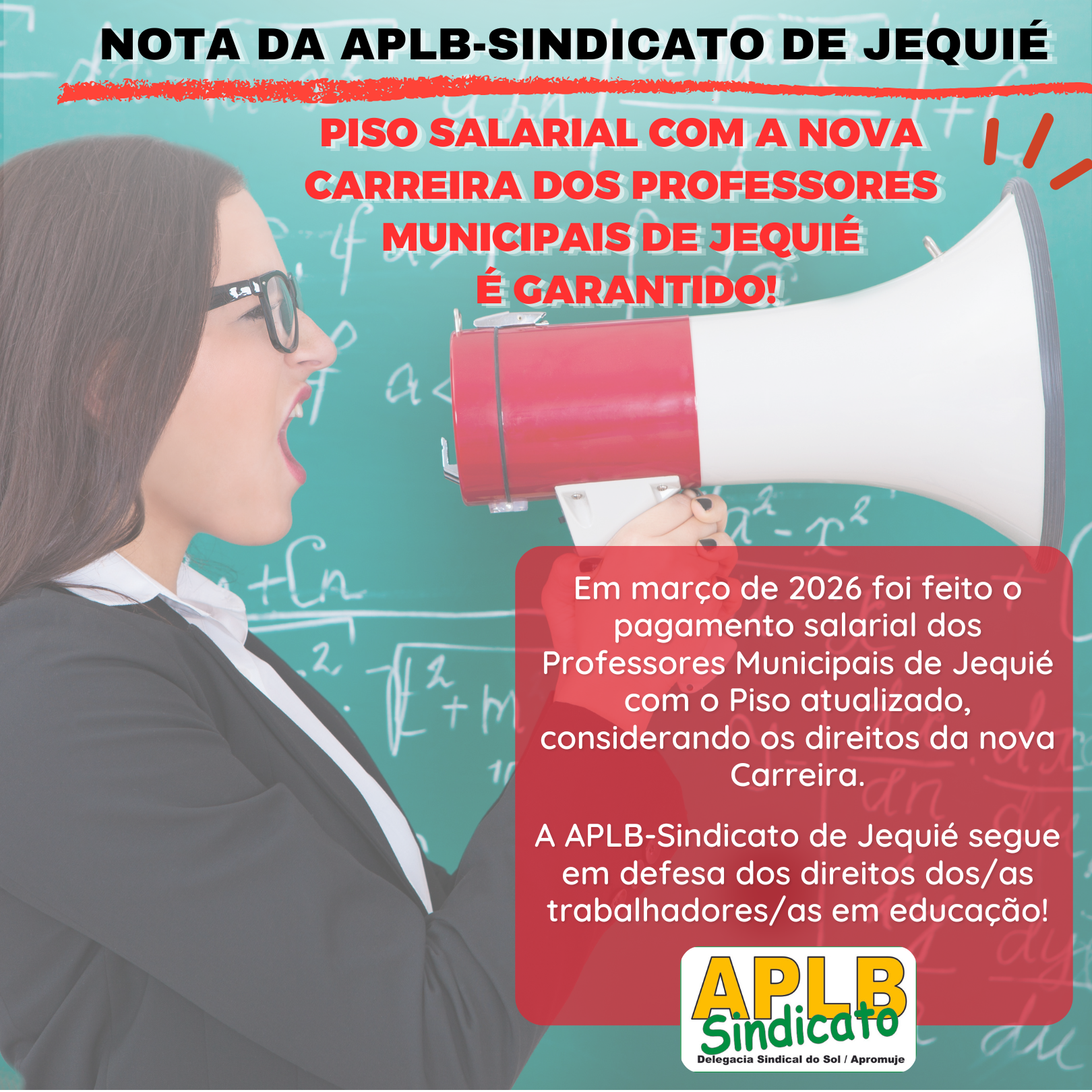 EM JEQUIÉ PISO É REALIDADE E CARREIRA AVANÇA PARA OS PROFESSORES MUNICIPAIS!